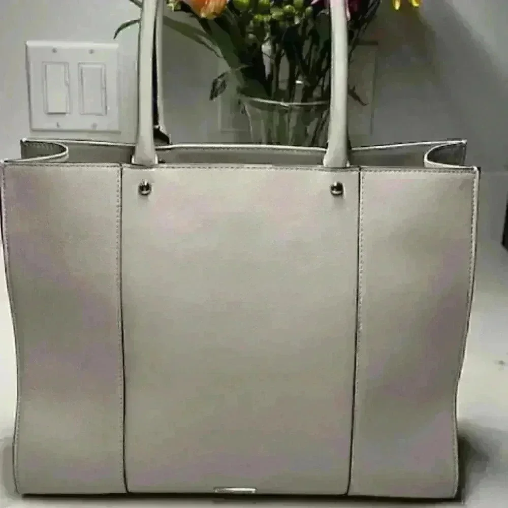 NWOT!  Rebecca Minkoff Large Taupe MAB Tote - Saffiano Leather PRISTINE!